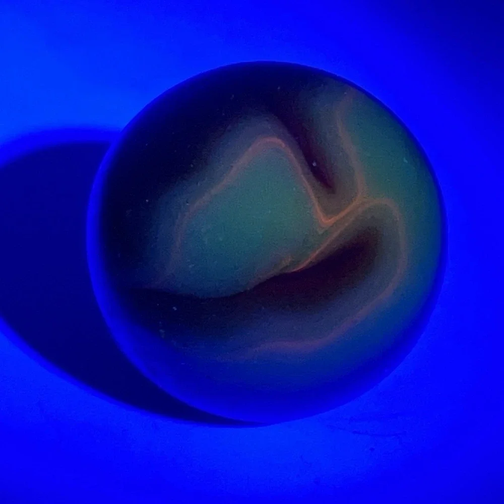 7 - Vintage Glass Marbles / Assorted Mix + Cadmium / Shooters / Glows / No 22
